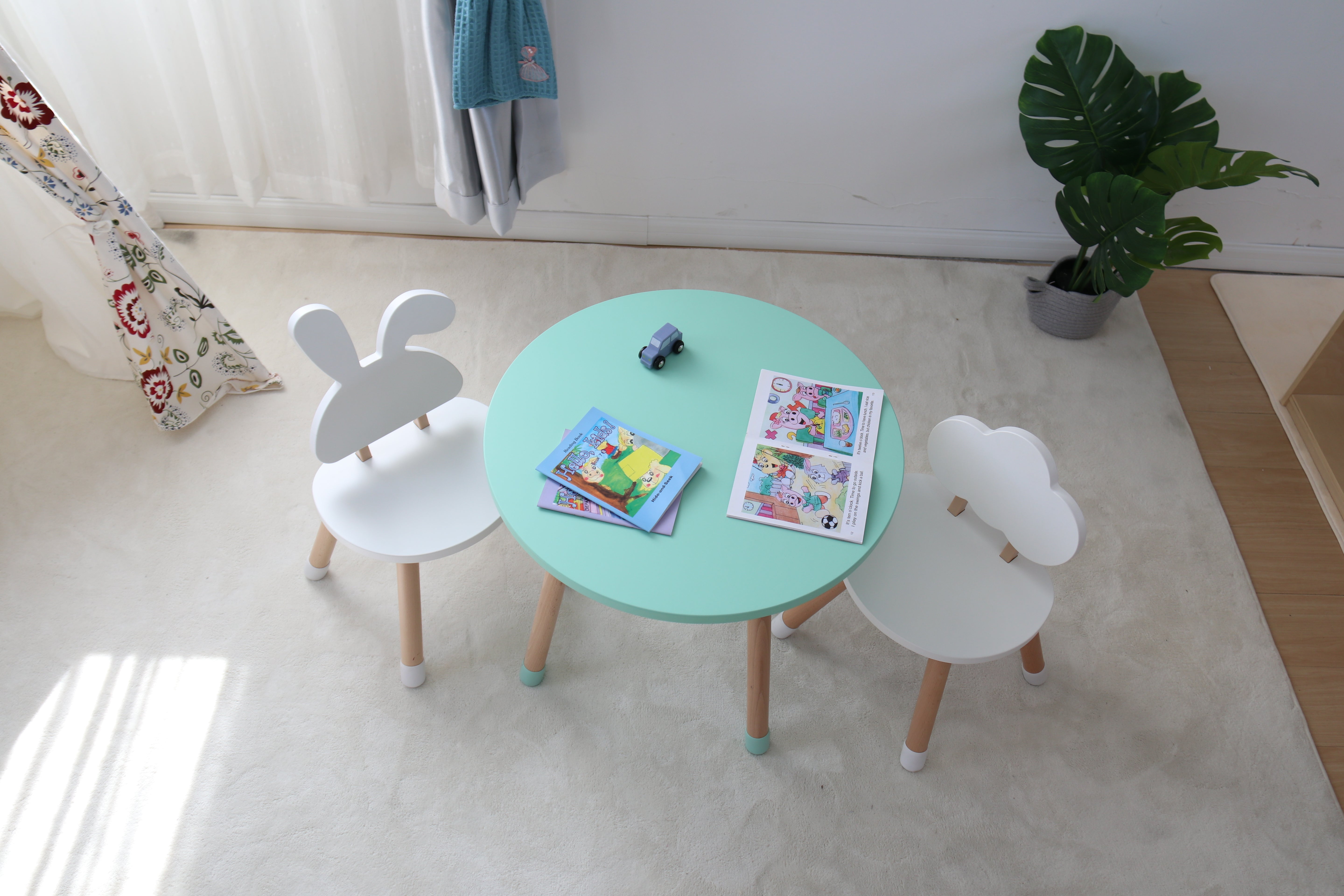 SET DE MESA & SILLAS EDUCACIONAL acqua