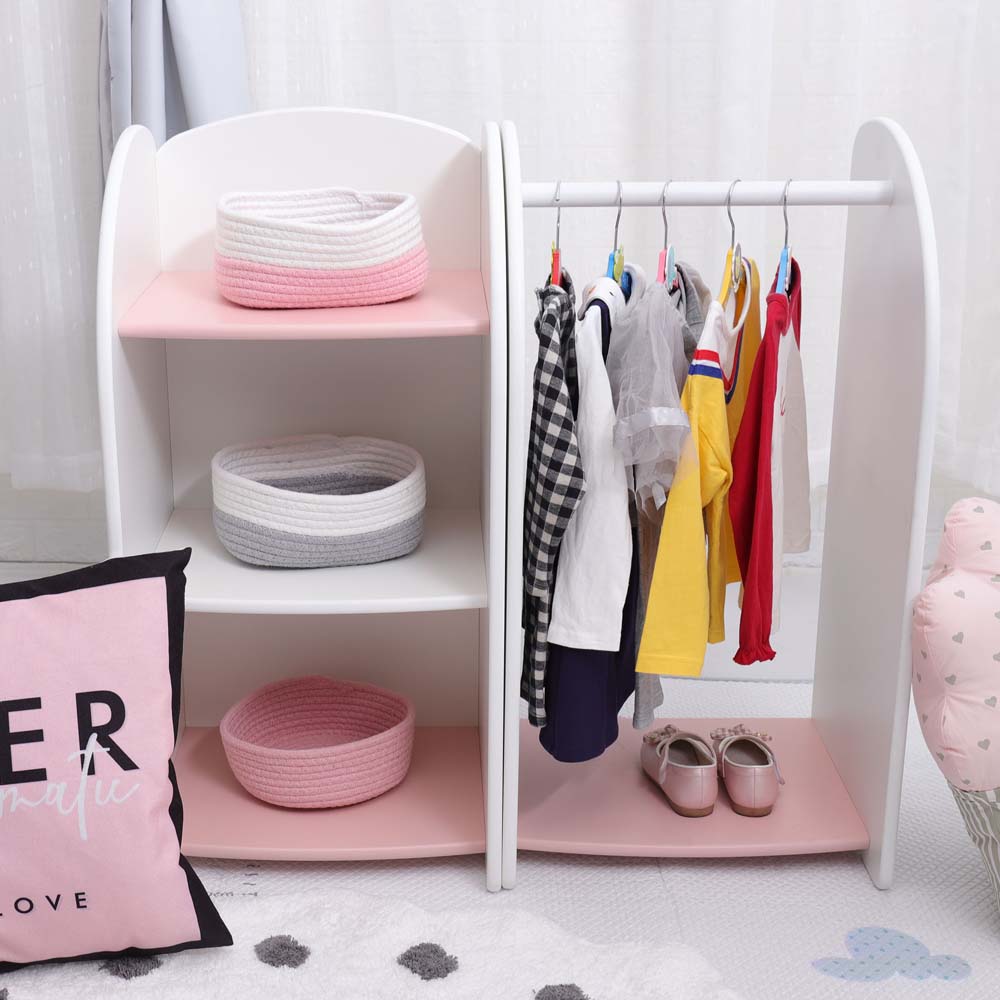 GUARDAROPA + GABINETE PARA ALMACENAMIENTO DE NIÑOS MONTESSORI