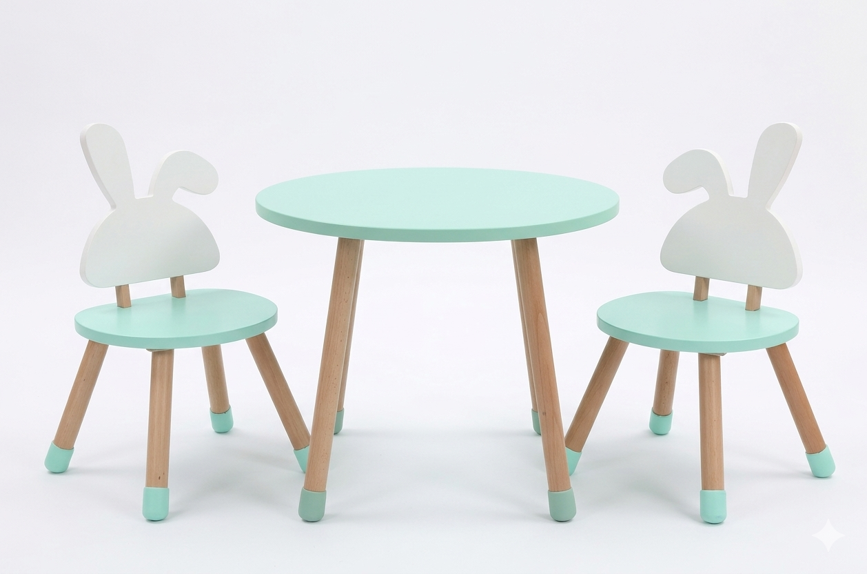 SET DE MESA & SILLAS EDUCACIONAL acqua