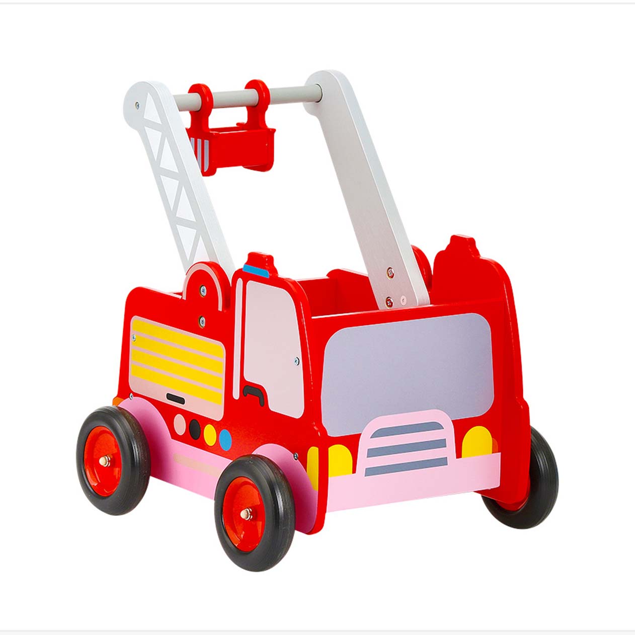 ANDADOR DE BOMBEROS DE MADERA PARA NIÑOS