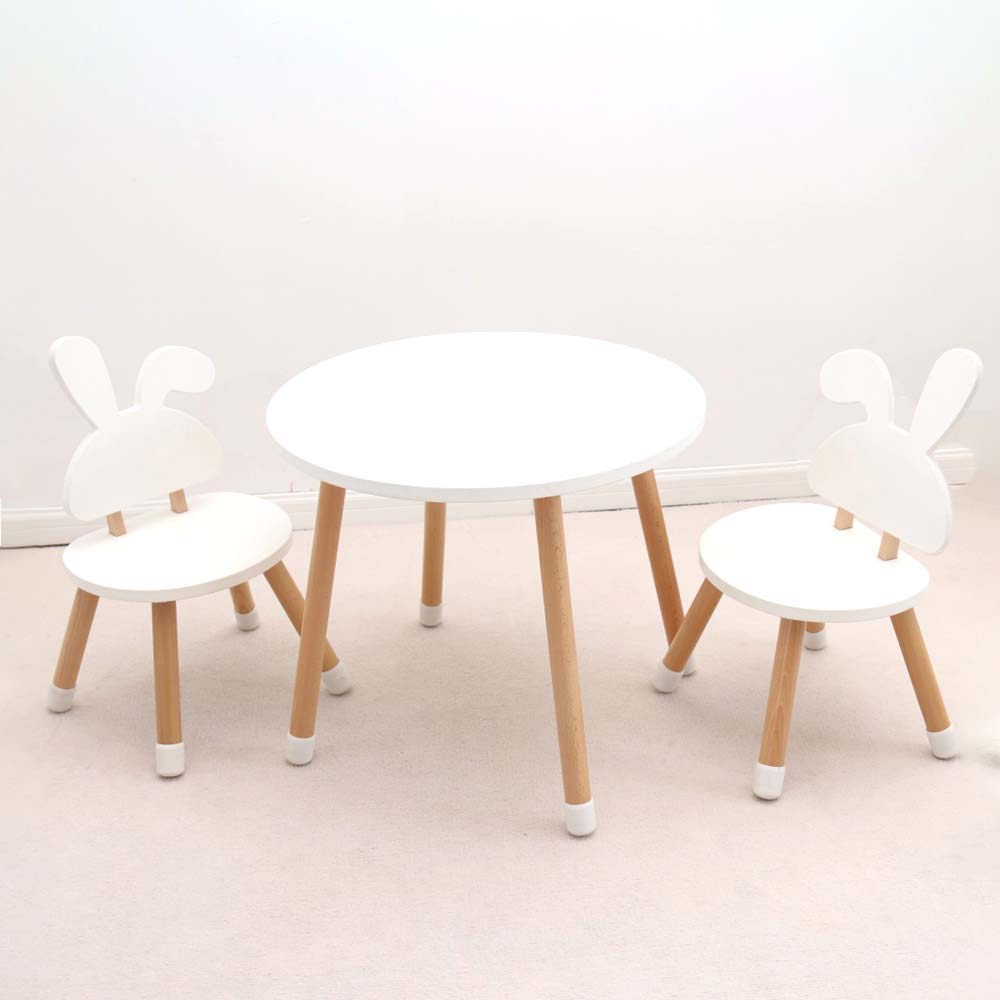 SET MONTESSORI MESA Y SILLAS BLANCO