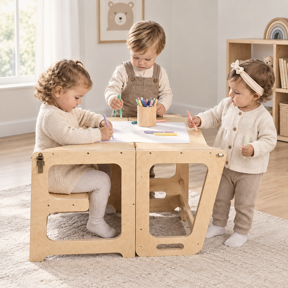 TORRE DE APRENDIZAJE 3 EN 1 PARA NIÑOS