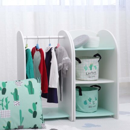 GUARDAROPA + GABINETE PARA ALMACENAMIENTO DE NIÑOS MONTESSORI